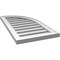 Ekena Millwork Quarter Round Top Right Surface Mount PVC Gable Vent w/ 2"W x 2"P Brickmould Sill Frame, 16"W x 30"H GVPQR16X3003SF - alternate 2